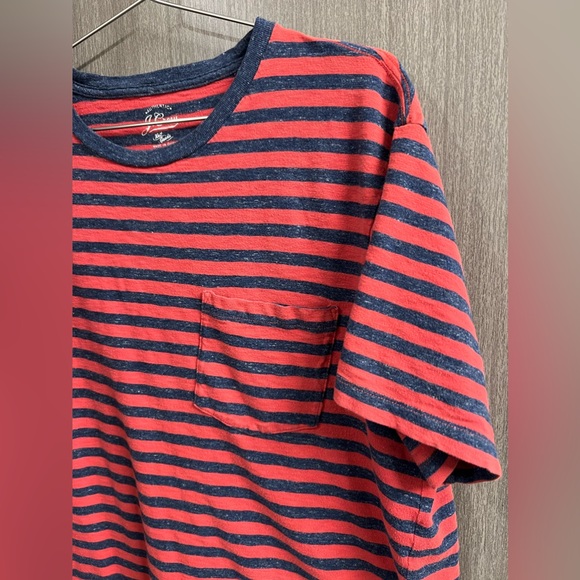 J. Crew short sleeve shirt stripes size xl - Picture 2 of 3